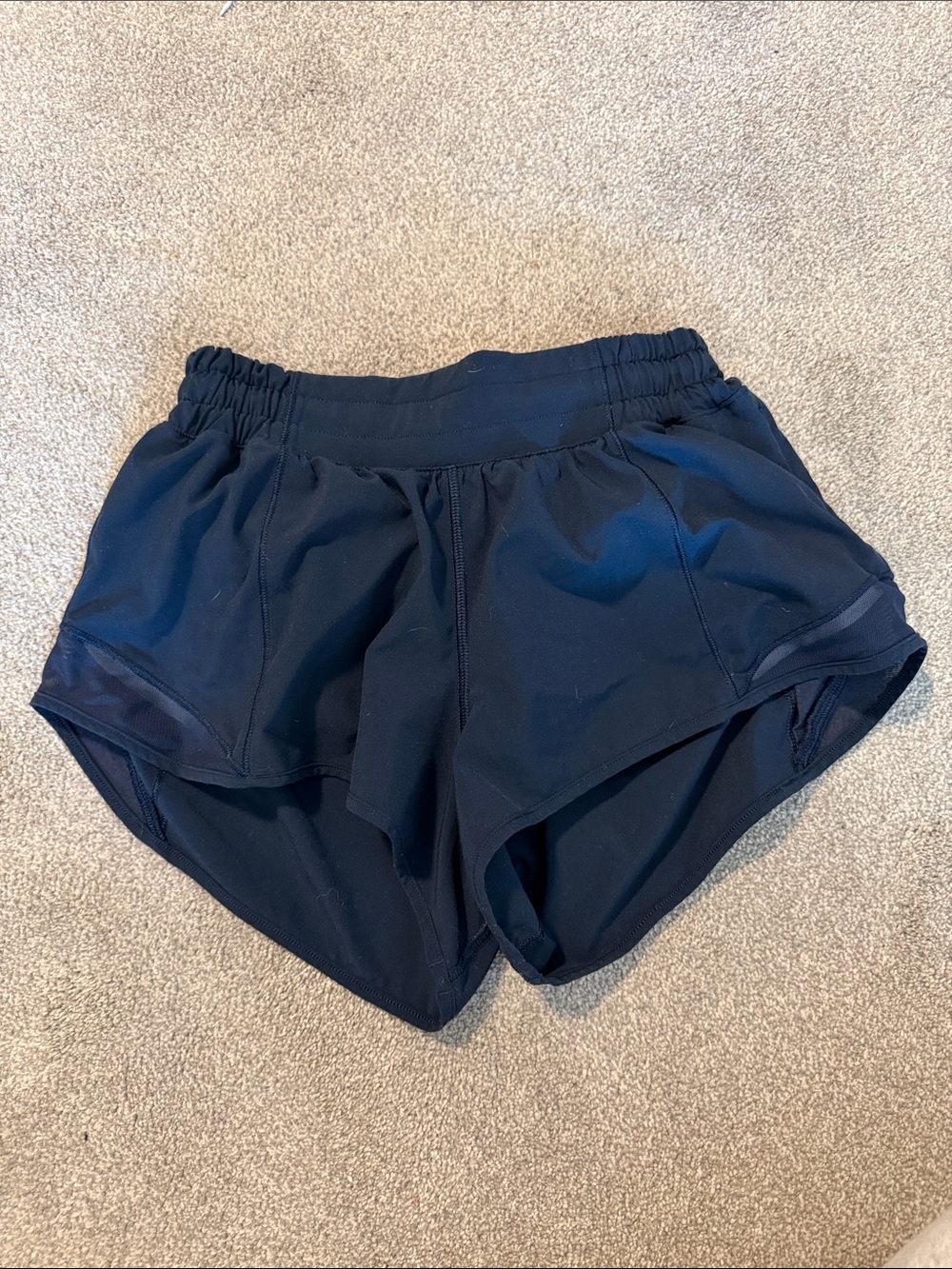 lululemon athletica Black Athletic Split-Hem Shorts